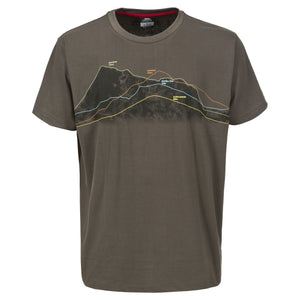 Trespass Mens Cashel Short Sleeve Casual T-Shirt (Khaki)