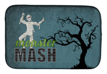 Load image into Gallery viewer, 14 in x 21 in Monster Mash with Mummy Halloween Dish Drying Mat