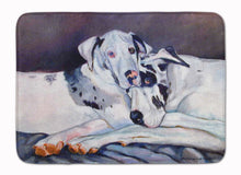 Load image into Gallery viewer, 19 in x 27 in Harlequin Natural Great Danes Machine Washable Memory Foam Mat