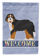 Load image into Gallery viewer, 11 x 15 1/2 in. Polyester Bernedoodle Welcome Garden Flag 2-Sided 2-Ply