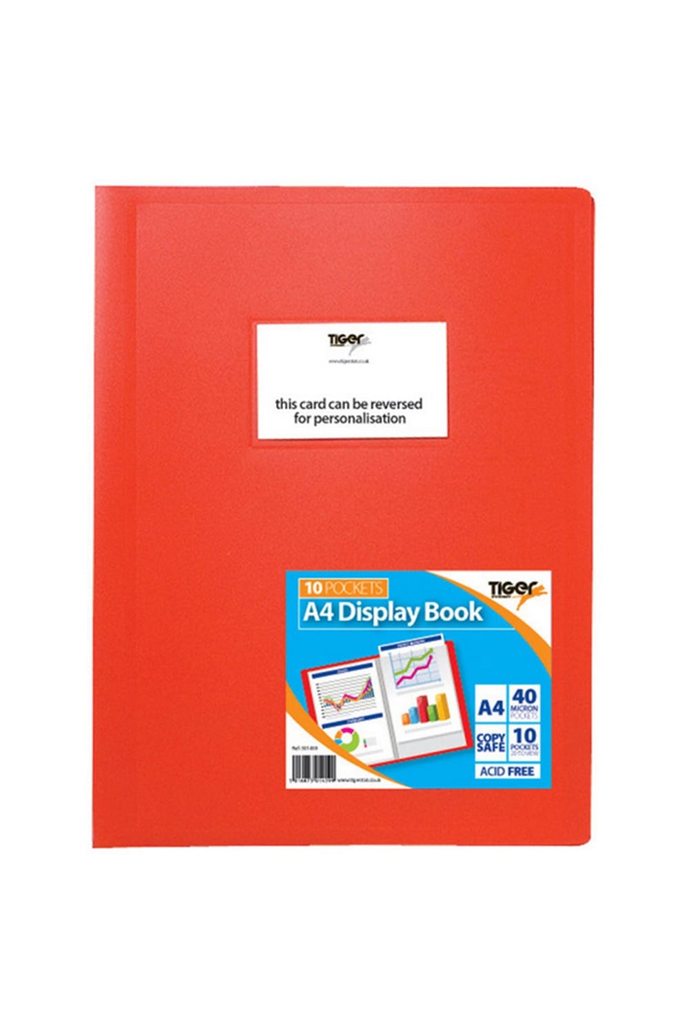 Tiger A4 Flexi Display Book (Red) (10 Pockets)
