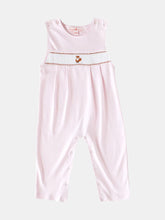Load image into Gallery viewer, Pink Fox Smocked Romper