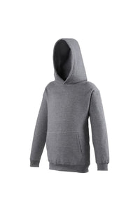 Awdis Kids Unisex Hooded Sweatshirt / Hoodie / Schoolwear (Charcoal)