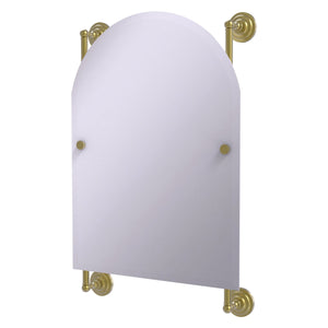 Allied Brass Prestige Que New Collection Arched Top Frameless Rail Mounted Mirror