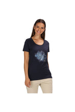 Load image into Gallery viewer, Womens/Ladies Filandra III Graphic T-Shirt - Navy/Silver