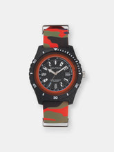 Load image into Gallery viewer, Nautica Watch NAPSRF008 Surfside, Analog, Water Resistant, Deep Water Indicator, Calendar, Signal Flag Indexes, Camo Silicone Strap, Black