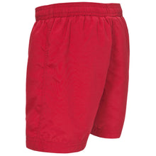 Load image into Gallery viewer, Trespass Childrens Boys Trey Plain Lined Swim Shorts (Red)