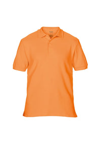Gildan Mens Premium Cotton Sport Double Pique Polo Shirt (Tangerine)