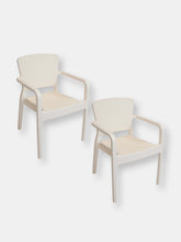 Load image into Gallery viewer, Segonia Plastic Stacking Arm Chair Set of 2