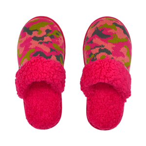 Bright Collection Creekside Slide Slippers | Camo Pink