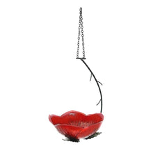 Load image into Gallery viewer, Henry Bell Decorative Collection Rose Hanging Bird Feeder (Red) (One Size)