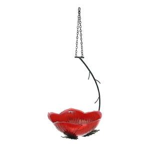 Henry Bell Decorative Collection Rose Hanging Bird Feeder (Red) (One Size)