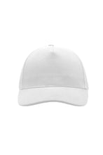 Load image into Gallery viewer, Liberty Five Buckle Heavy Brush Cotton 5 Panel Cap - White