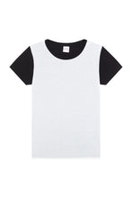 Load image into Gallery viewer, AWDis Womens/Ladies Molly Front Sub T-Shirt (White/Black)