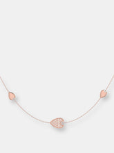 Load image into Gallery viewer, Avani Raindrop Layered Diamond Necklace in 14K Rose Gold Vermeil on Sterling Silver