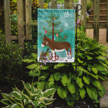 Load image into Gallery viewer, 11&quot; x 15 1/2&quot; Polyester Miniature Mediterranian Donkey Christmas Garden Flag 2-Sided 2-Ply