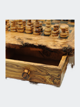Load image into Gallery viewer, Rustic Olive Wood Chess Set