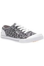 Load image into Gallery viewer, Womens Jazzin Bounce Cotton Lace Up Sneaker (Light Gray)