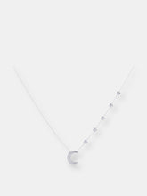 Load image into Gallery viewer, Starry Lane Moon Diamond Necklace in Sterling Silver