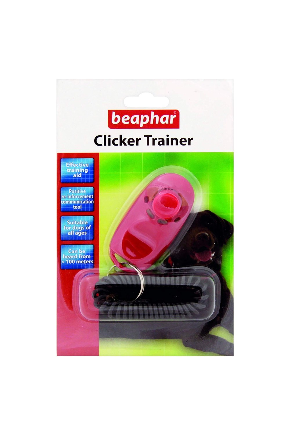 Beaphar Clicker Dog Sneake (Pink/Black) (One Size)