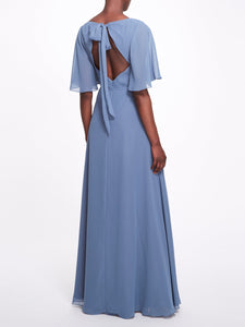 Rome Gown - Slate Blue