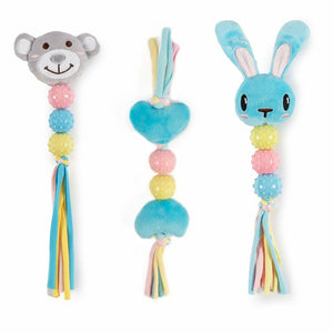 Ancol Bunny Bear & Heart Puppy Toy (Blue/Multicolored) (One Size)