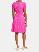 Load image into Gallery viewer, Focus by Shani - Laser Cut Fit and Flare Dress