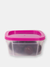 Load image into Gallery viewer, 7 Piece Plastic Food Storage Container Set with Multi-Colored Lids