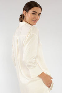 Boyfriend Shirt - Satin Tencel