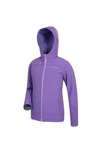 Childrens/Kids Exodus Water Resistant Soft Shell Jacket - Purple