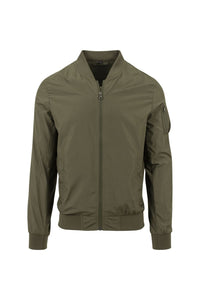 Build Your Brand Unisex Bomber Jacket (Olive)