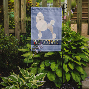 Miniature Poodle Welcome Garden Flag 2-Sided 2-Ply