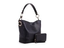 Load image into Gallery viewer, Wandy Soft Vegan Leather Hobo &amp; Wallet Set