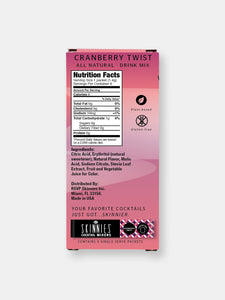 Cranberry Twist - 0 Sugar Cocktail Mixer (4 boxes/24 packets)