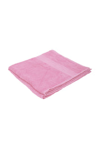 Jassz Plain Bath Towel  (Pack of 2) (Pink) (One Size)