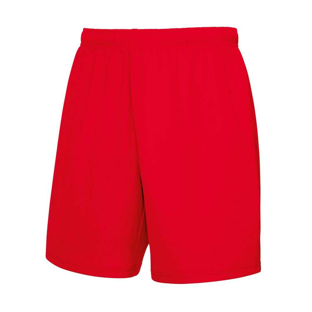 Fruit Of The Loom Mens Moisture Wicking Sports Performance Shorts (Red)