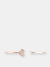 Load image into Gallery viewer, One Way Arrow Adjustable Diamond Cuff in 14K Rose Gold Vermeil on Sterling Silver