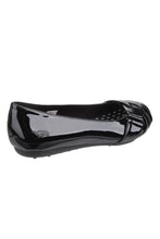 Load image into Gallery viewer, Womens/Ladies Rebel Slip On Ballerina Shoes (Black)