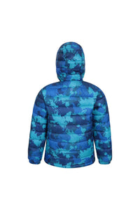 Boys Seasons Camo Padded Jacket - Bright Blue