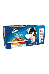 Felix As Good As It Looks Doubly Delicious Cat Food Pouches (Pack Of 40) (May Vary) (One Size)