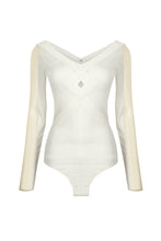 Load image into Gallery viewer, Grecia White Crossover Knit Top