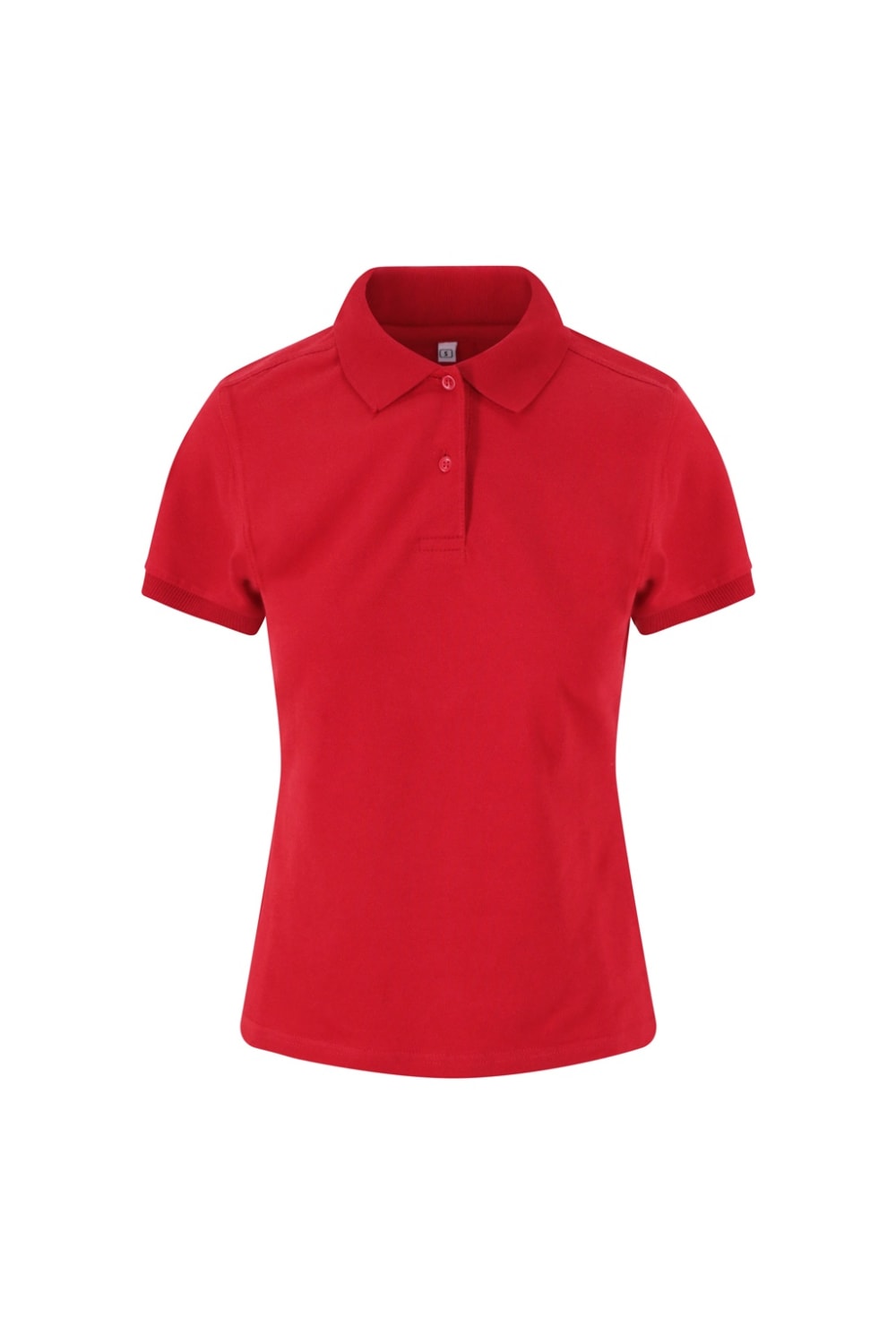Just Polos Womens Girlie Stretch Pique Polo Shirt - Red