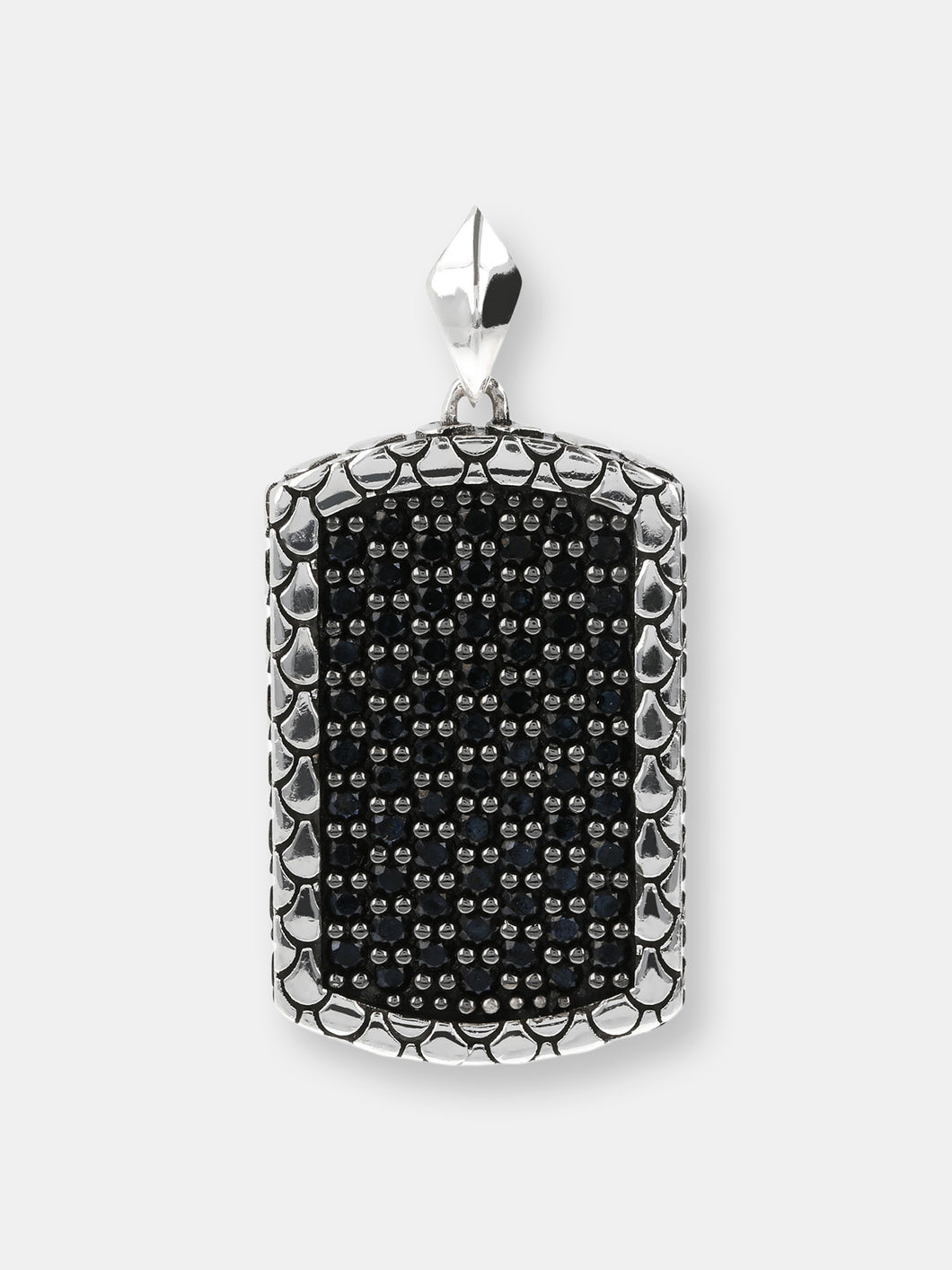 Mermaid and Black Spinel Texture Pendant 1,85