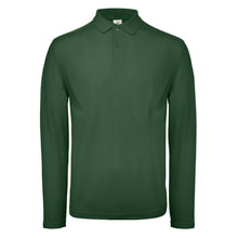 Load image into Gallery viewer, B&amp;C ID.001 Mens Long Sleeve Polo (Pack of 2) (Racing Green)