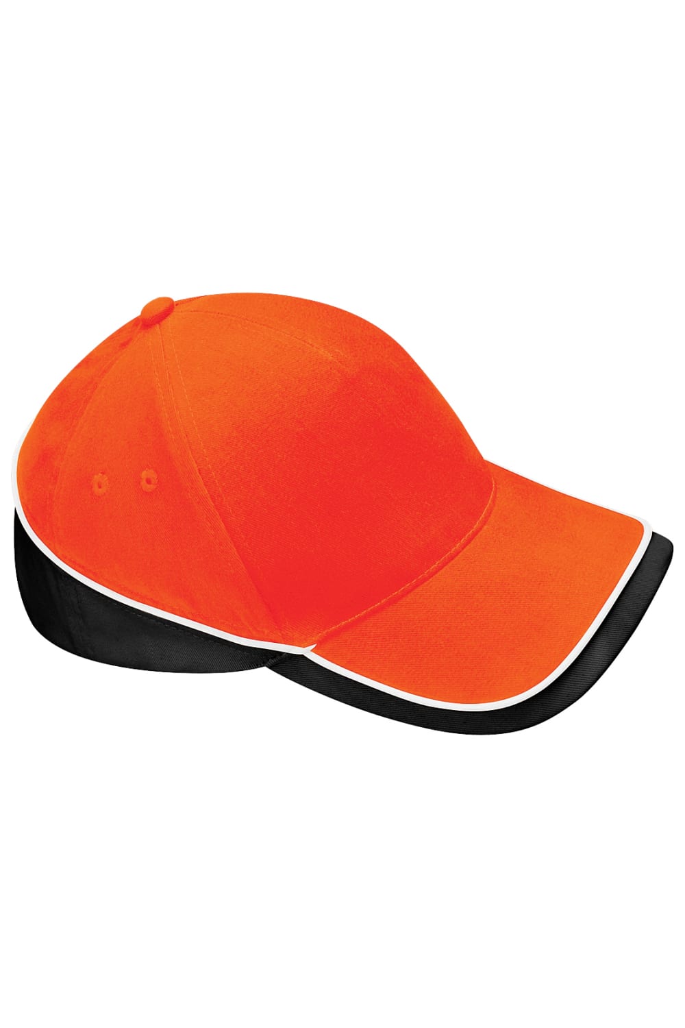 Beechfield Unisex Teamwear Competition Cap Baseball / Headwear (Orange/Black/ White)