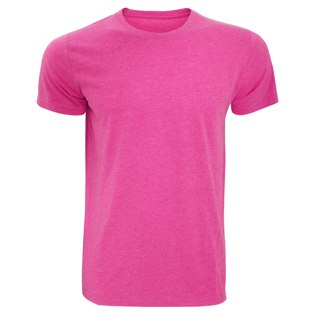 Russell Mens Slim Fit Short Sleeve T-Shirt (Pink Marl)