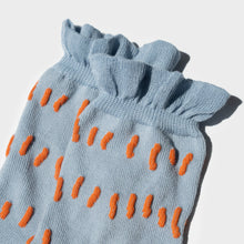 Load image into Gallery viewer, Ruffle Shower Short Socks - Sky Blue