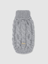 Load image into Gallery viewer, Mia Cable Knit Dog Sweater - Grey