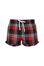 Load image into Gallery viewer, Skinnifit Womens/Ladies Tartan Shorts (Red/Navy Check)