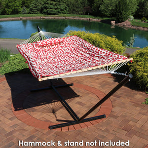 Outdoor Polyester Quilted Hammock Pad and Pillow Only Set